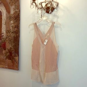 J Crew Brand New V-Neck Pink Sand Top, size Small